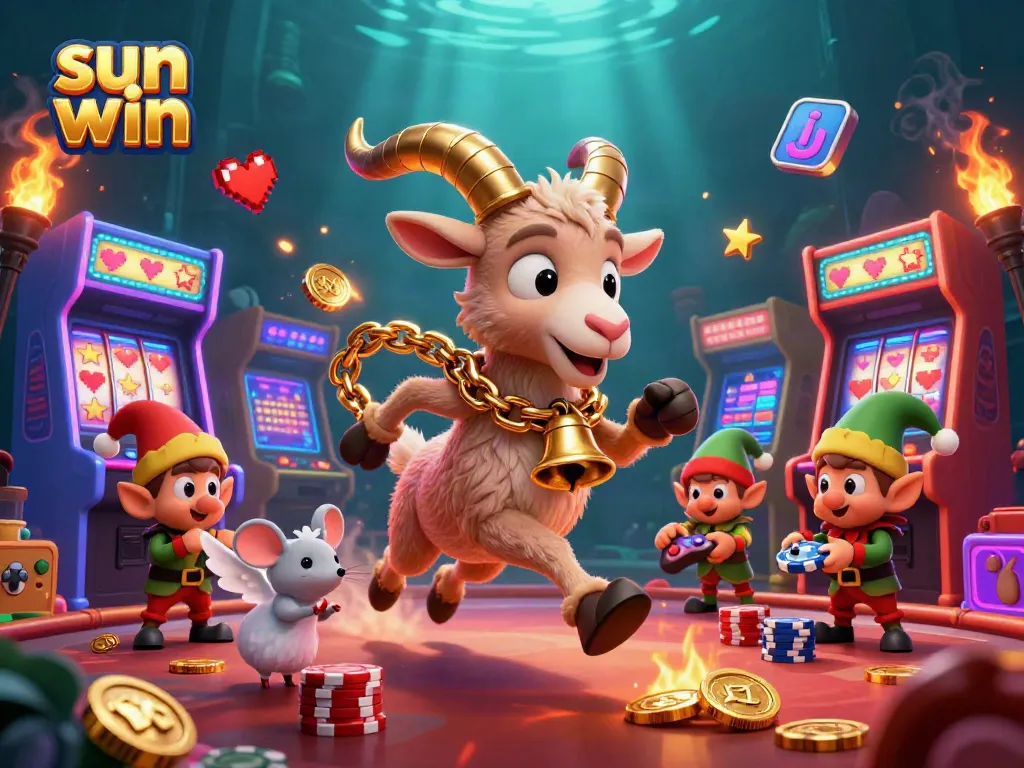 Experience the thrilling casino action at sun win with lively characters and vibrant game elements.