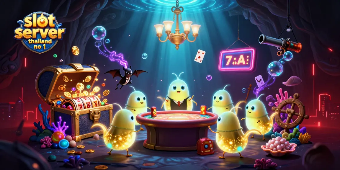Spin winning reels at slot server thailand no 1 in a vibrant, immersive casino illustration.
